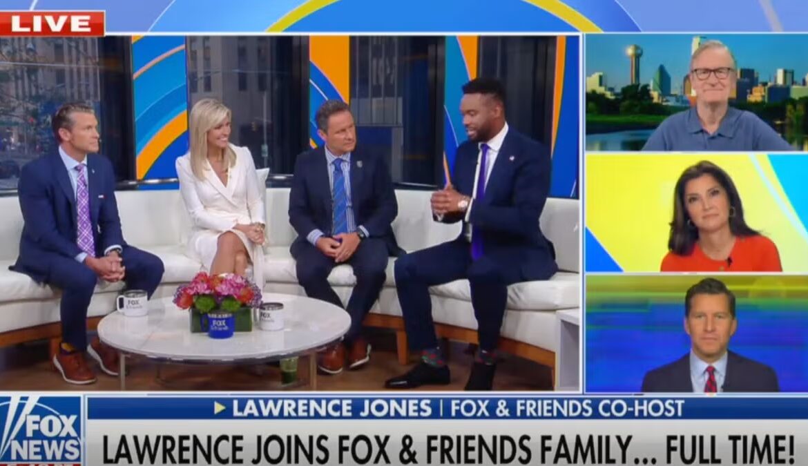 Where is Lawrence Jones on Fox and Friends?