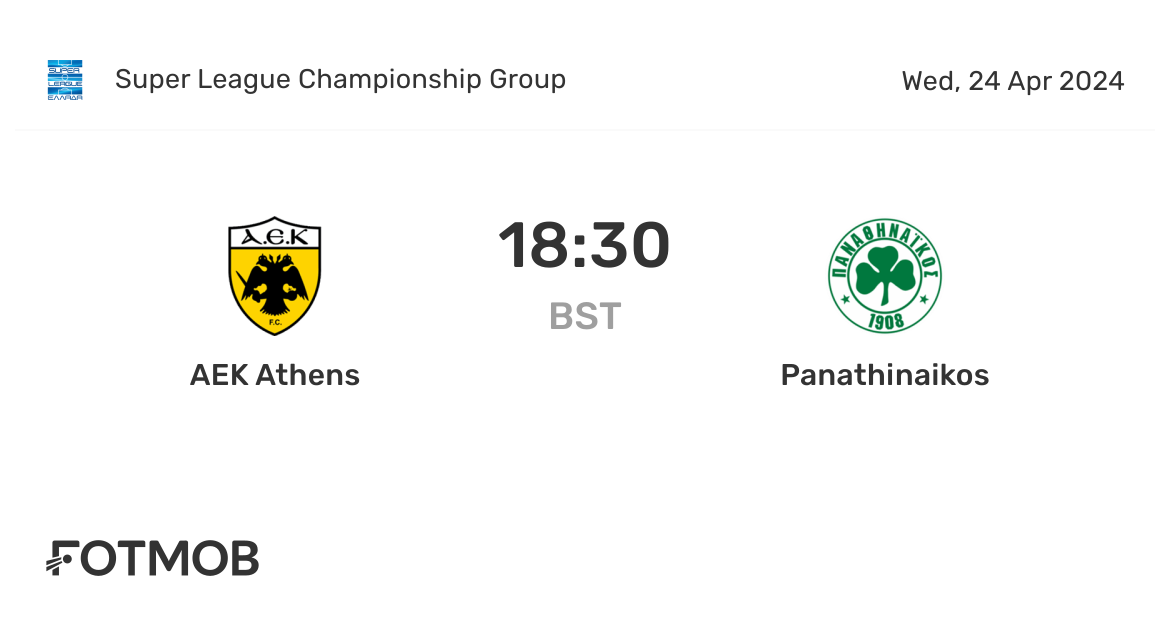 AEK Athens vs Olympiacos: A Historic Greek Football Rivalry