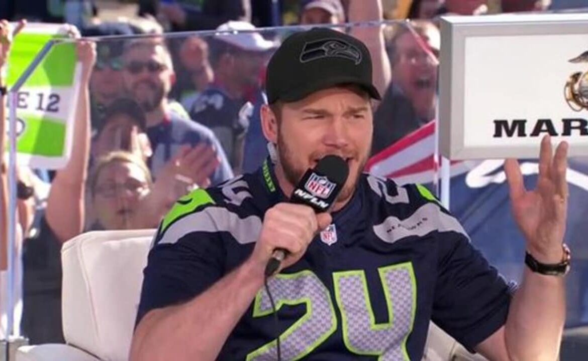 Chris Pratt Shows His Love for the Seahawks at Recent Game