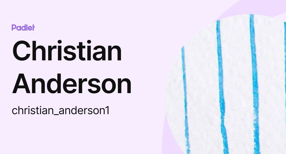 Christian Anderson: Innovating the Finance Industry