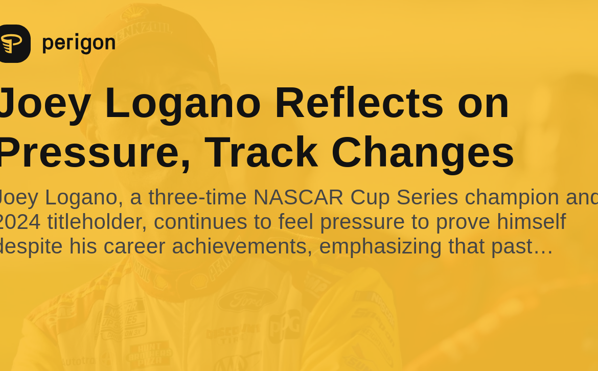 The Rise and Triumph of Joey Logano in NASCAR