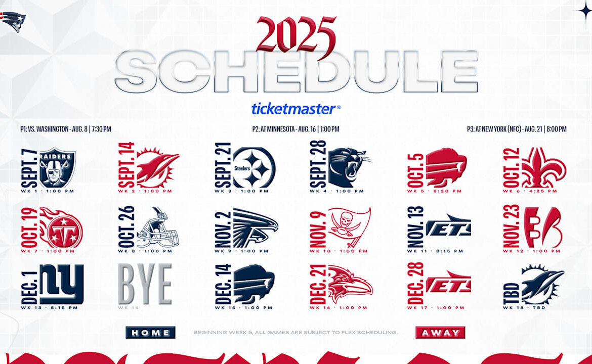 New England Patriots Schedule for 2025: Key Matchups and Dates