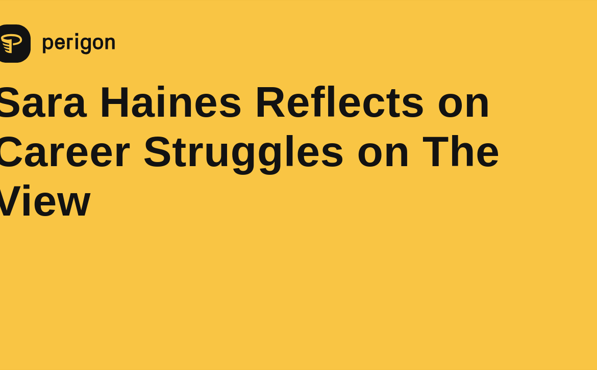 The Rise of Sara Haines: From Journalist to TV Host