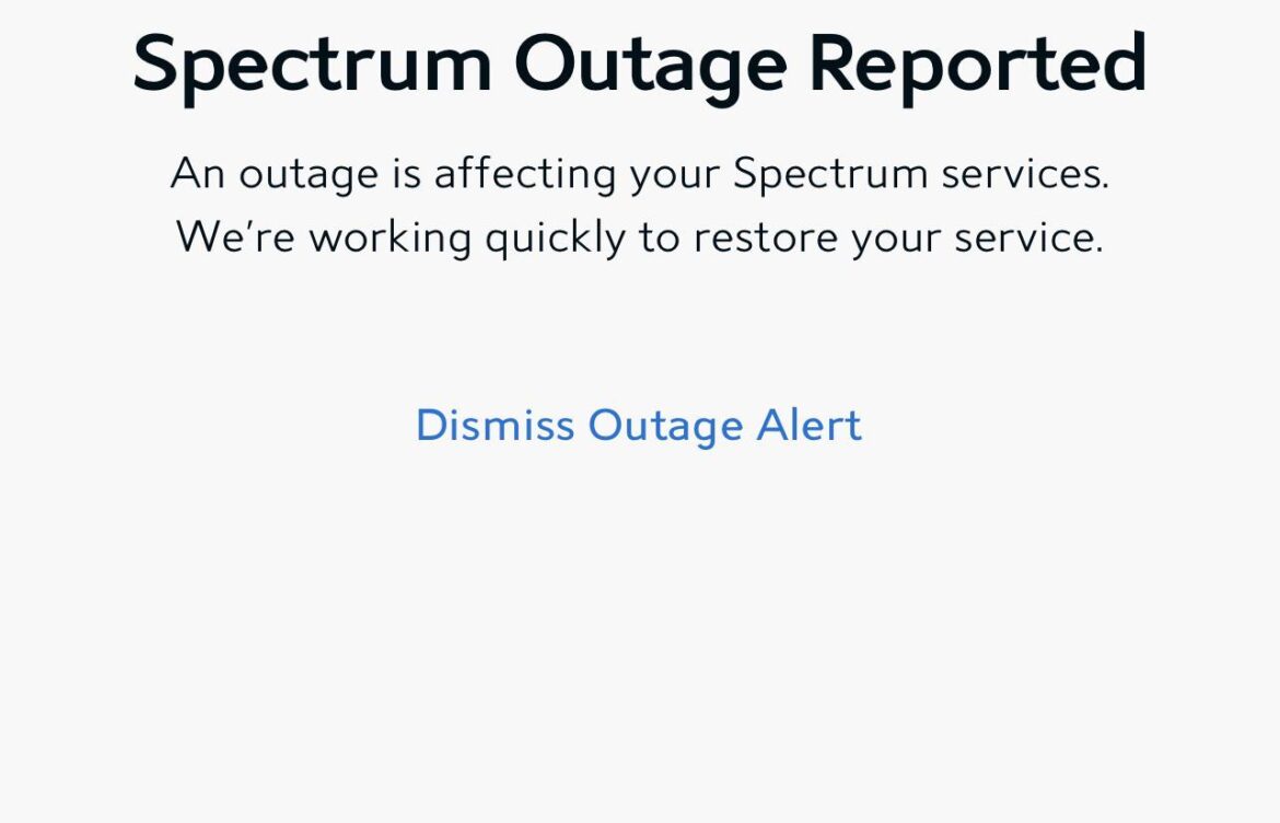 Spectrum Outage Disrupts Services Nationwide