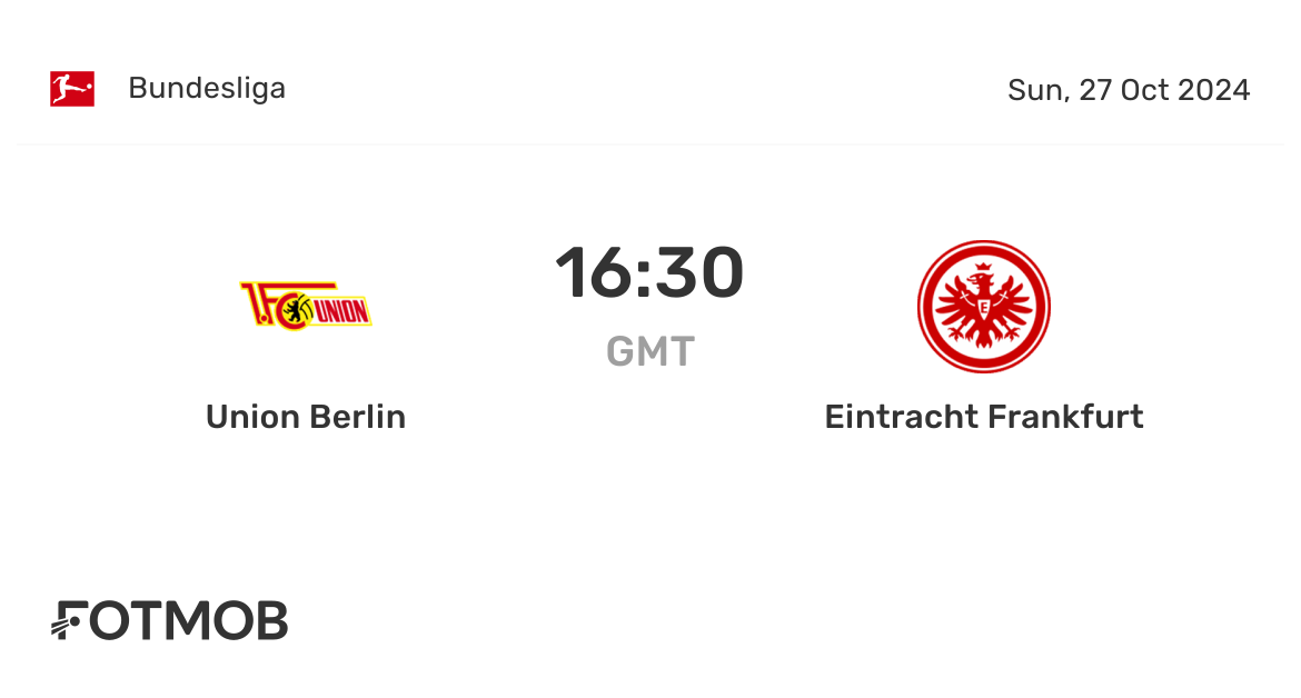 Union Berlin vs Eintracht Frankfurt: A Clash of Bundesliga Rivals