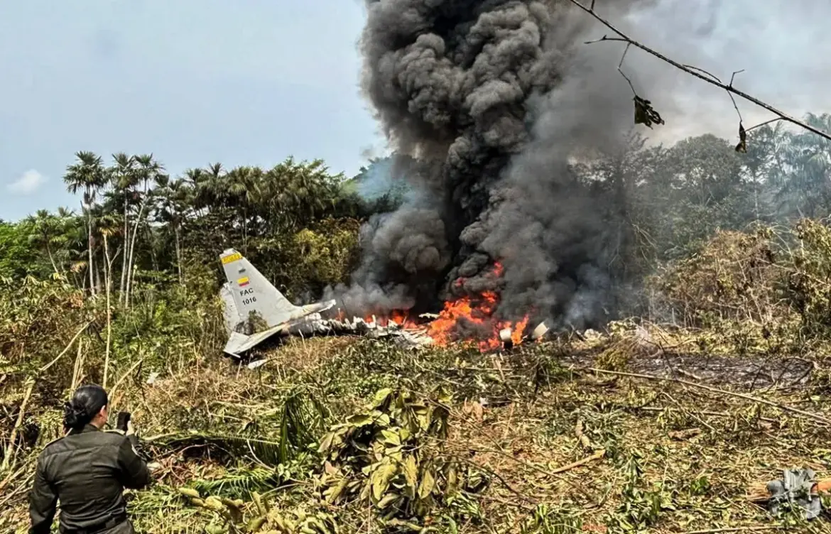 Colombia Military Plane Crash in Puerto Leguizamo
