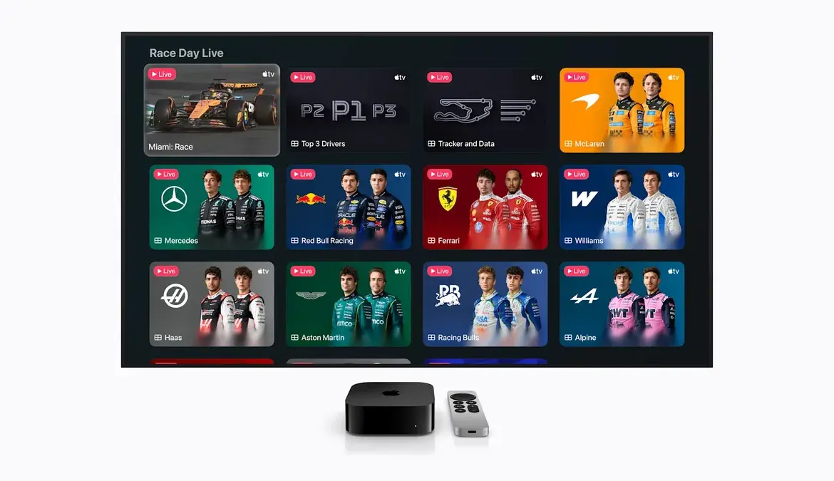 F1 TV Launches on Apple TV for 2026 Season