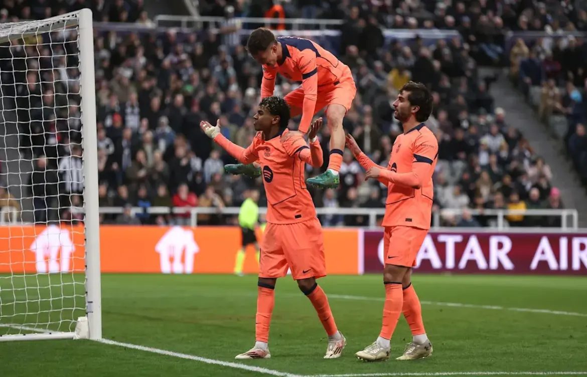 Gerard Martín Shines in UEFA Champions League Match Against Newcastle United