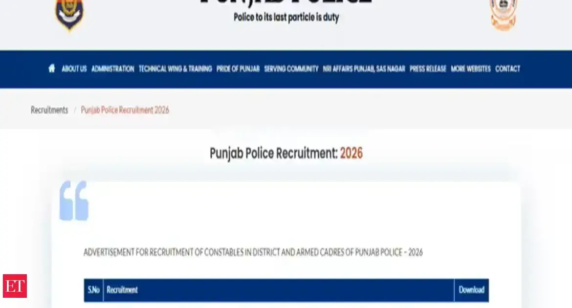 Punjab police recruitment 2026