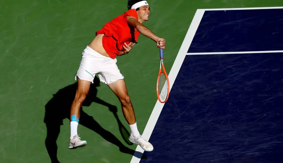 Taylor fritz faces early exit at BNP Paribas Open