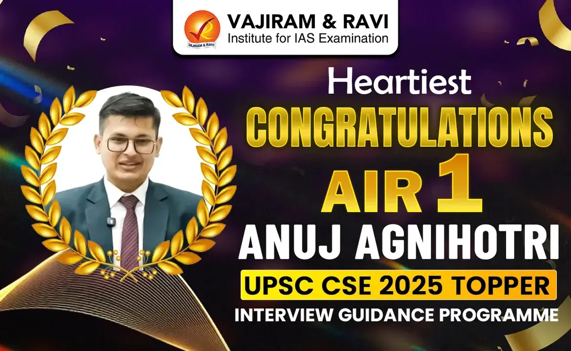 UPSC Marksheet: Anuj Agnihotri Tops UPSC Result 2025