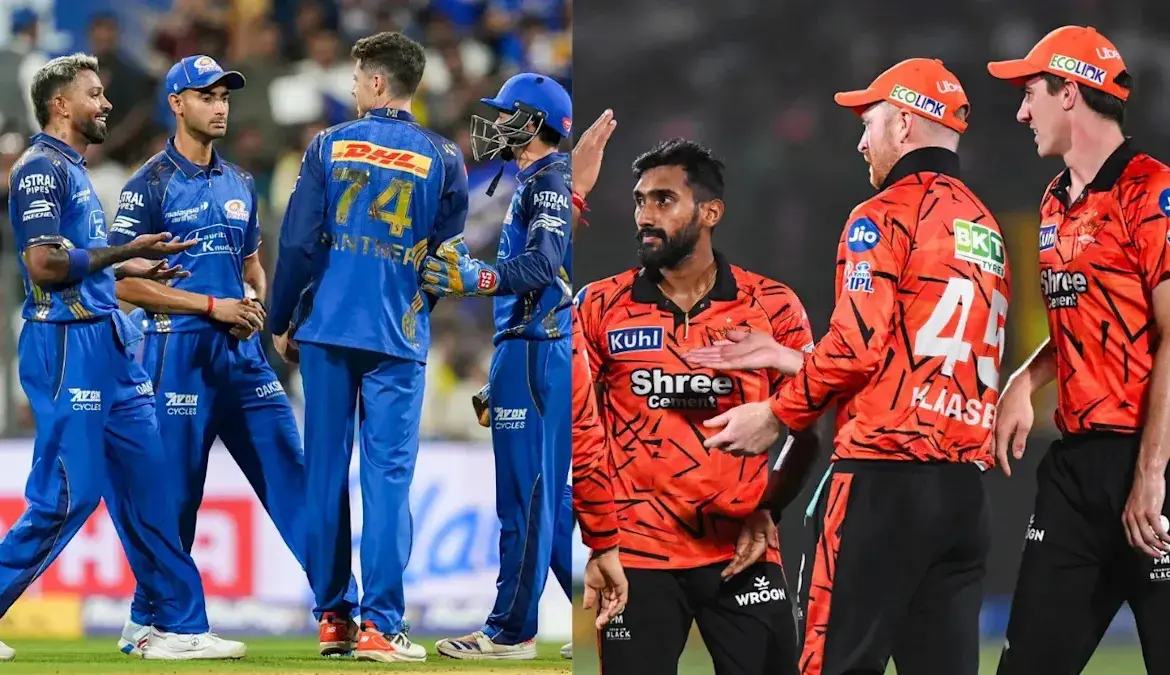 Mumbai indians vs sunrisers hyderabad standings