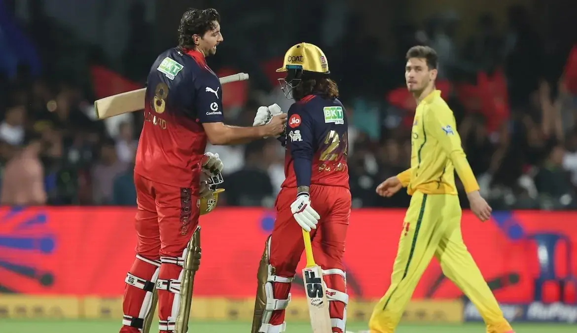Royal Challengers Bengaluru vs Chennai Super Kings standings