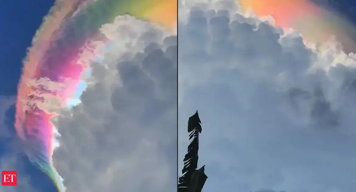 Rainbow Clouds Captivate Bogor, Indonesia