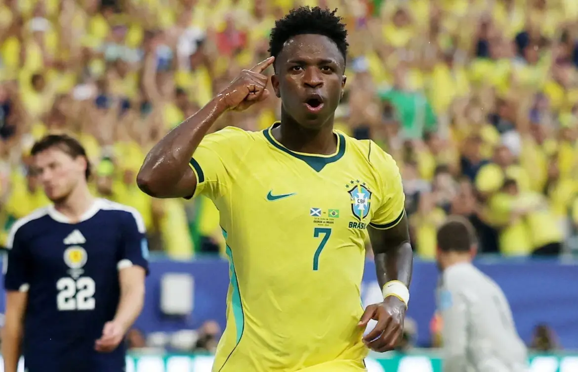 Miami: Vinícius Júnior leads Brazil to knockout stages with two goals against Scotland