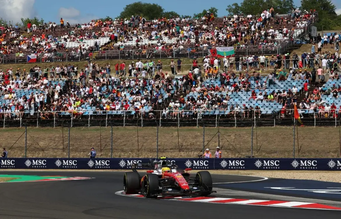 Hamilton leads Ferrari one-two in Hungarian Grand Prix practice