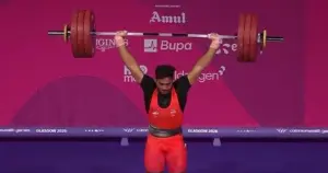 2026 CWG: Ajaya betters father's Commonwealth Games show by clinching silver - The New Indian Express